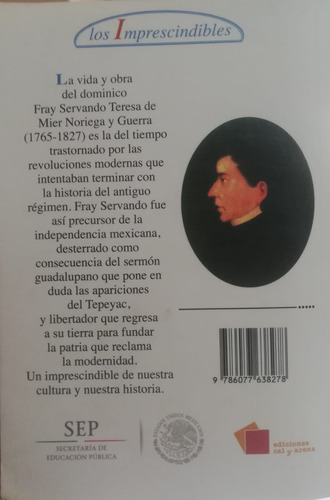 Fray Servando Teresa De Mier Libro (Usado)