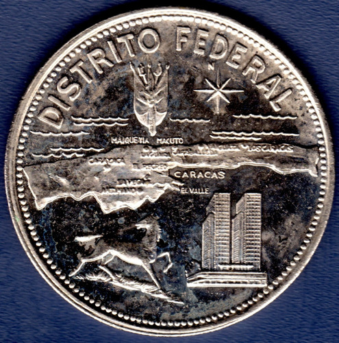 Medalla Estados De Venezuela Distrito Federal Simón Bolívar