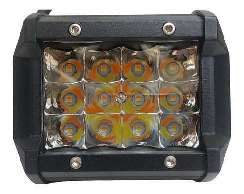 Exploradora Cuadrada 12 Led 3 Filas 94x75x60mm 36w Bicolor 