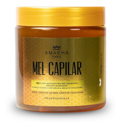  Mel Capilar 500g Amakha Paris, Mascara Para Cabelo Colageno