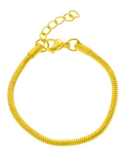 Pulsera Brazalete Cola Raton Acero Inoxidable Moda Color Dorada Diámetro 0 Cm Largo 21 Cm