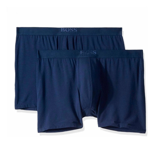 Boxer Largo Hugo Boss Micro Modal Azul 2 Pack 100% Original
