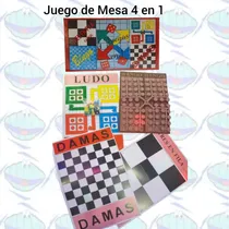 Comprar Juego De Mesa 4 En 1 \u002F Ludo \u002F Bingo \u002F Damas Chinas