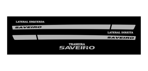 Adesivo Emblema Faixa Lateral Volkswagen Saveiro + Brinde