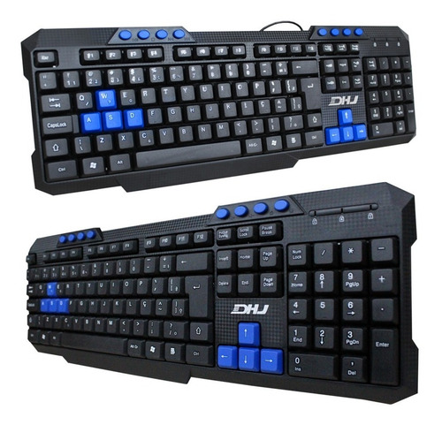 Teclado Gamer Haiz Usb A Prova D'água Multimídia Hz-536 