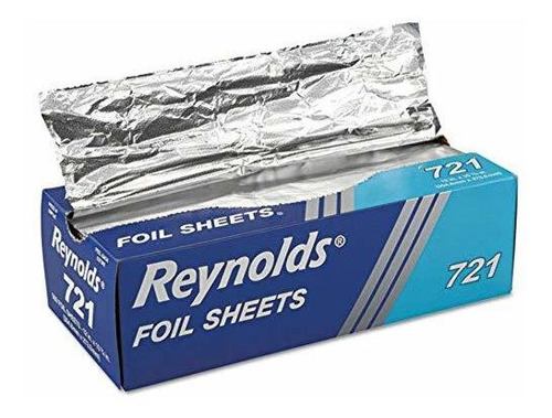 Papel Aluminio Reynolds Wrap, 500 Hojas, 12x10.75 