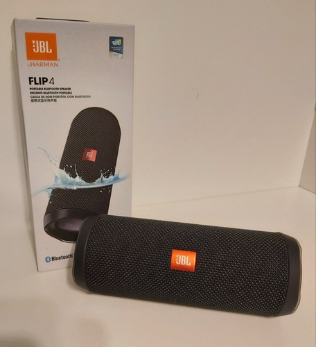 Parlante Bluetooth Jbl Flip 4 By Harman + Caja + Cargador