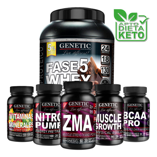 Anabol 6 Aumento Muscular Magro Estimulante Sexual Genetic