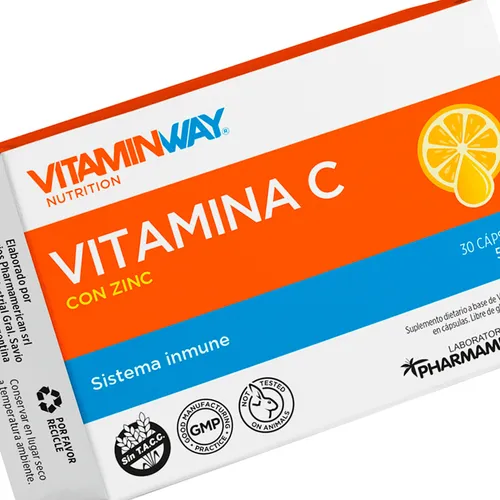 Vitamin Way Kit X2 Vitamina C Con Zinc Sistema Inmune 30c