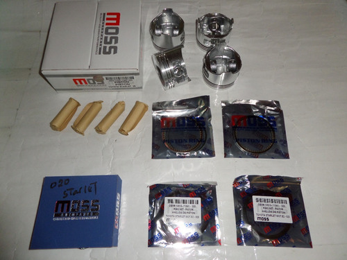 Pistones Con Anillos Toyota Starlet A 020 = 050 Moss