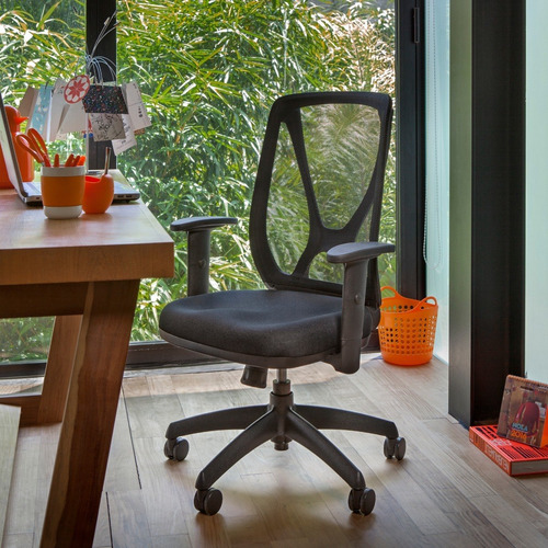 Imagen 8 de 10 de Silla De Oficina Alma Ergonómica Brazos Regulables Rossi