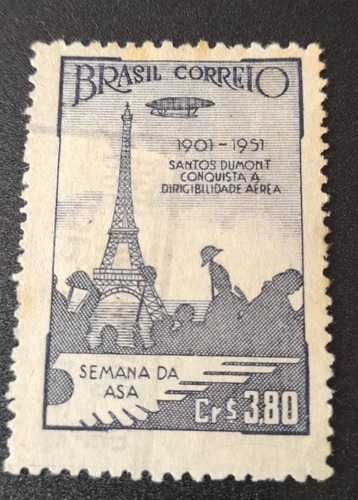 Sello Postal - Brasil - Semana De La Aviacion 1951