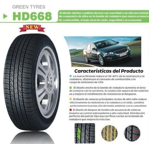 Imagen 2 de 2 de Llantas Haida 205/55r16 Hd668 Mercedes Audi Bmw Chevrolet