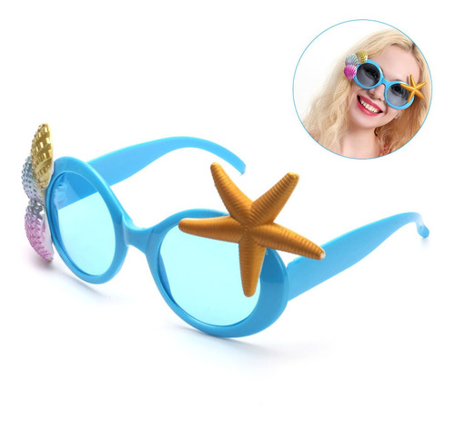 Imagen 3 de 8 de Gafas De Sol Para Fiestas Tropicales, Diseño De Concha De Ma