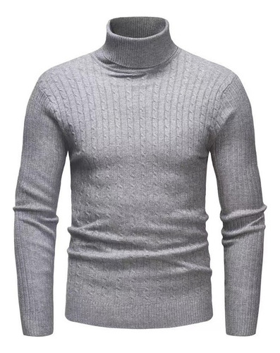 Sweater Cuello Alto Moda Comodo Hombre Invierno Tortug [u]