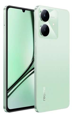Realme Note 60x, doble SIM, verde, 128 GB de almacenamiento, 4 GB de RAM, 4G/LTE, LCD IPS de 6,74 pulgadas, batería de 5000 mAh, juegos y teléfono móvil resistente.