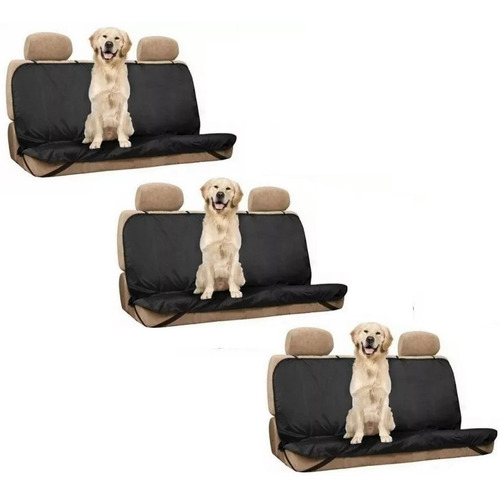 Pack 3 Forro Auto Bolso Transporte Perros Mascotas Cachorros