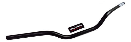 Manubrio Aluminio Anodizado Negro Universal Bajo Motosfiori