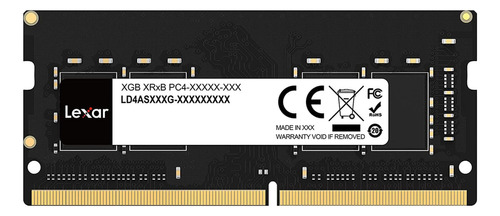 Memoria RAM MEMORIA RAM gamer color negro 32GB 1 Lexar LD4AS032G-B3200GSST