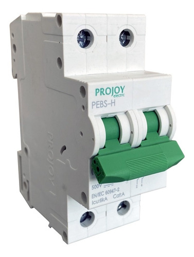 Breaker Dc Projoy 2p (500v) 40a (2 Polos) Con Retie