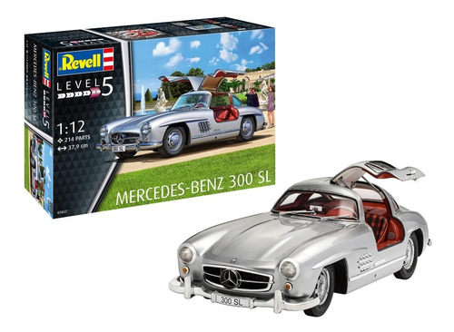 Auto Mercedes Benz 300 Sl 1/12 Model Kit Revell