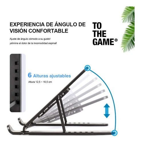 Imagen 4 de 8 de Base Notebook Soporte Tablet Plegable Escritorio Home Office