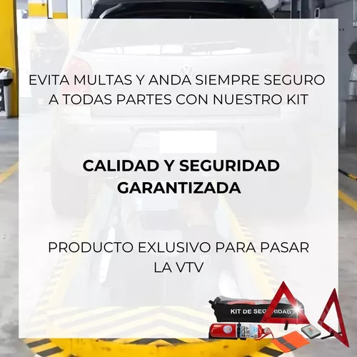 Kit Emergencia Coche Obligatorio Vtv Viajes Seguridad 5 En 1