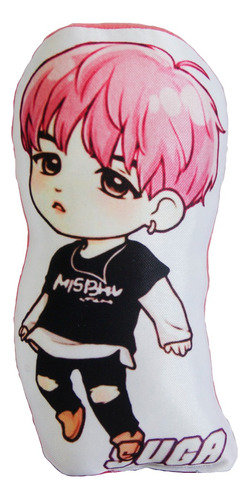 Mini Peluche Almohada Suga Bts (anime Kpop Army)