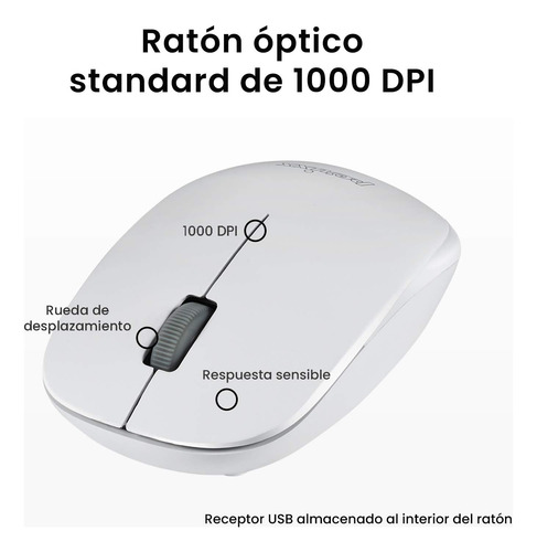 Combinación De Ratón Y Mini Teclado Universal Para Pc, Inala