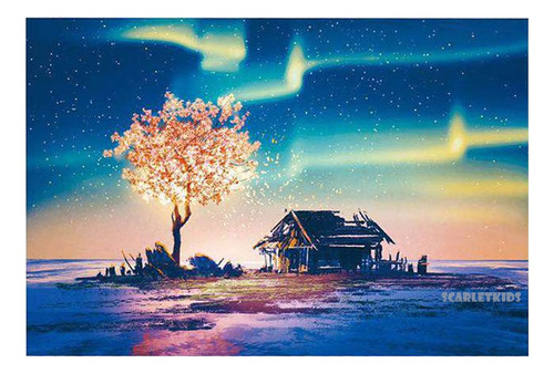 Imagen 2 de 7 de Puzzle Rompecabezas 1000 Pz Aurora Arbol Fantasia Hao Xiang