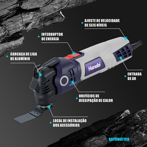 Oscilante Com Pá Multifuncional Triangular 400w Lixadeira