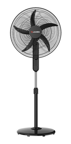 Ventilador De Pie James Vp20 Negro 50cm Diam Altura 170cm