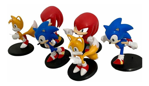  Super Set Sonic X6 En Bolsa Sellada X 9 Cm Pvc