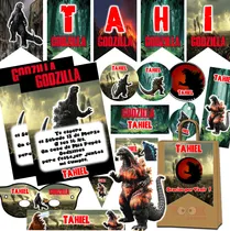 Comprar Kit Imprimible Candy Bar Godzilla Personalizado