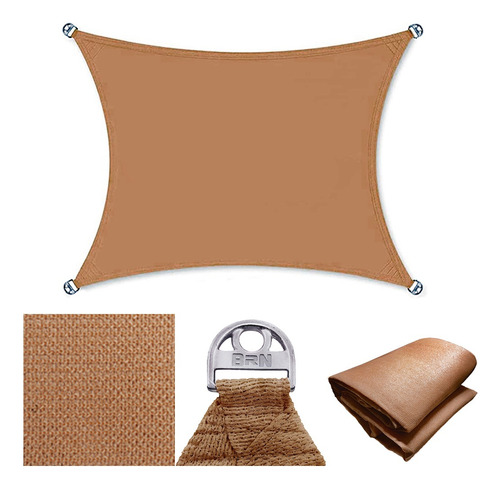Tela Toldo Chocolate 7x3 Metros Com Argolas Adicionais