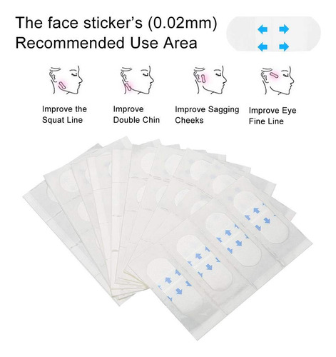 Lifting Facial Parche, Adhesivos Adhesivos Elásticos Ultra