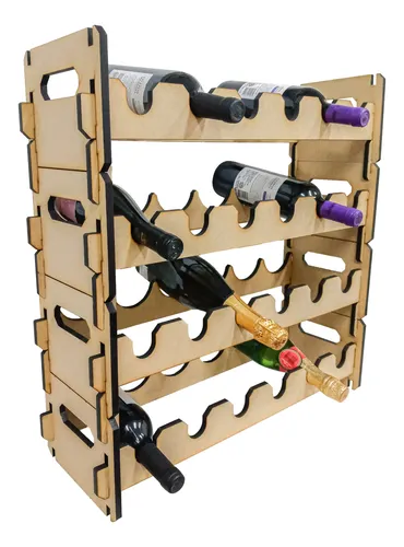 Cava Vino Madera Apilable 6 Botellas Vinoteca Bodega Vino