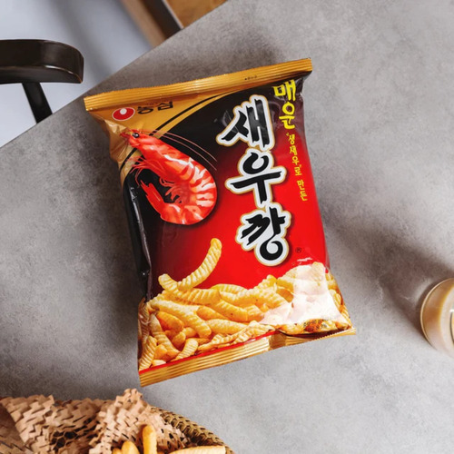Snack Sabor Calamar Y Camarón Picante Salado Origen Oriental