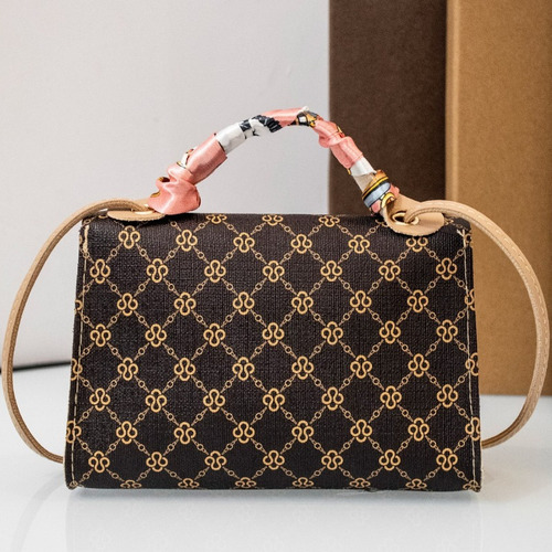 Bolso Bandolera Cuadrado Pequeño Estampado Elegante