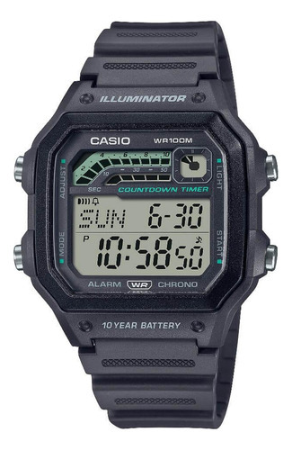 Reloj digital cuadrado Casio WS-1600h-8avdf para hombre