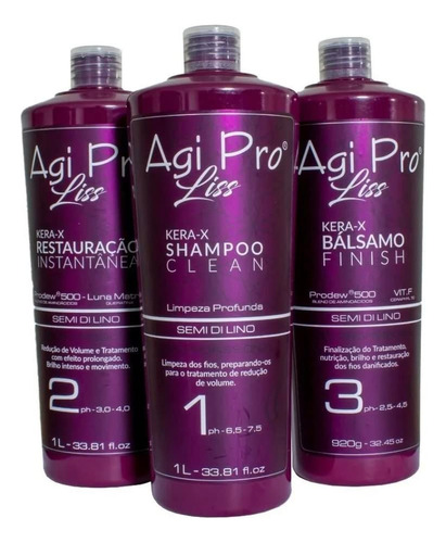 Agi Pro Liss Kit De Tratamiento De Queratina Natural Brasile