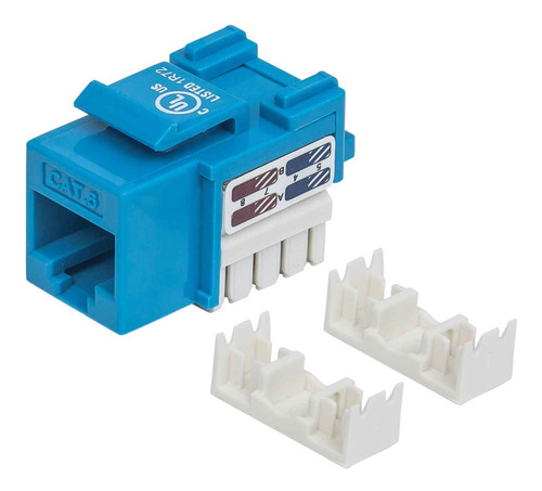 Jack Rj45 Cat6 Keystone De Impacto Azul Utp 210737