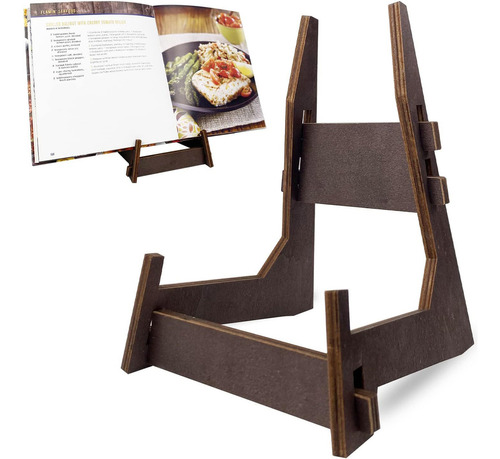 Soporte De Cocina De Madera Para Libros De Recetas Para Leer