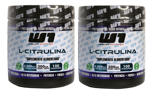 Pack Citrulina 200 Servicios De 3000 Mg Óxido Nítrico = Pump