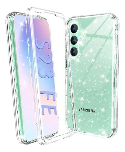 Funda Para Galaxy S23 Fe Transparente Bling 6.4puLG Plastico