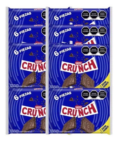 Chocolate Crunch Azul Nestle 54 Pz 40 G C/u