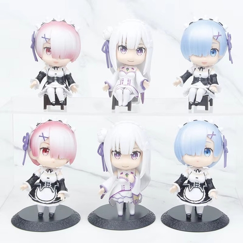 Figuras De Juguete Ram Rem Emilia Re:life In A Different Wor