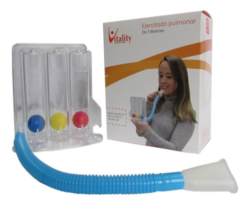 Triflo Ejercitador Pulmonar Vitality -  Inspirometro