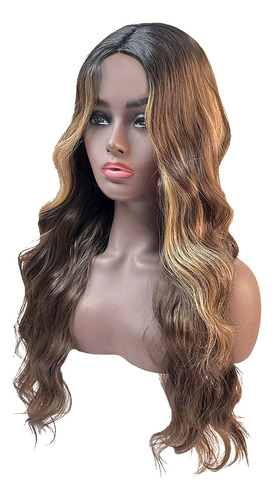 Peluca Wind Flying Wigs, De Cuerpo Largo, Ondulado, Plateado