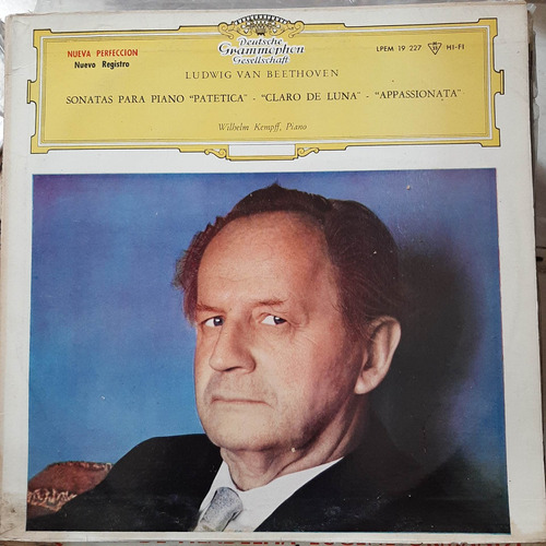 Vinilo Wilhelm Kempff Piano Ludwig Van Beethoven W Cl2